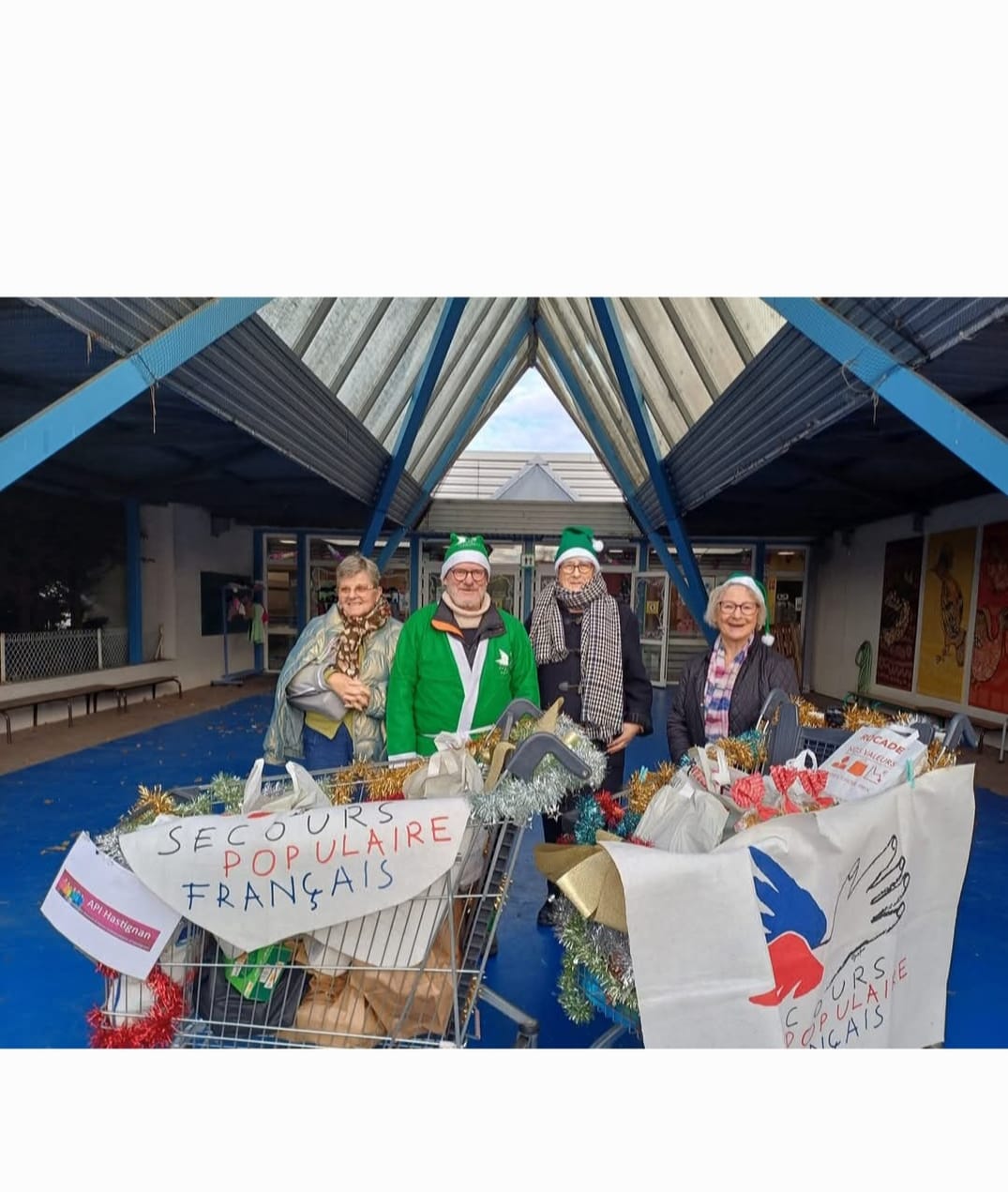 Récolte pour le Secours Populaire